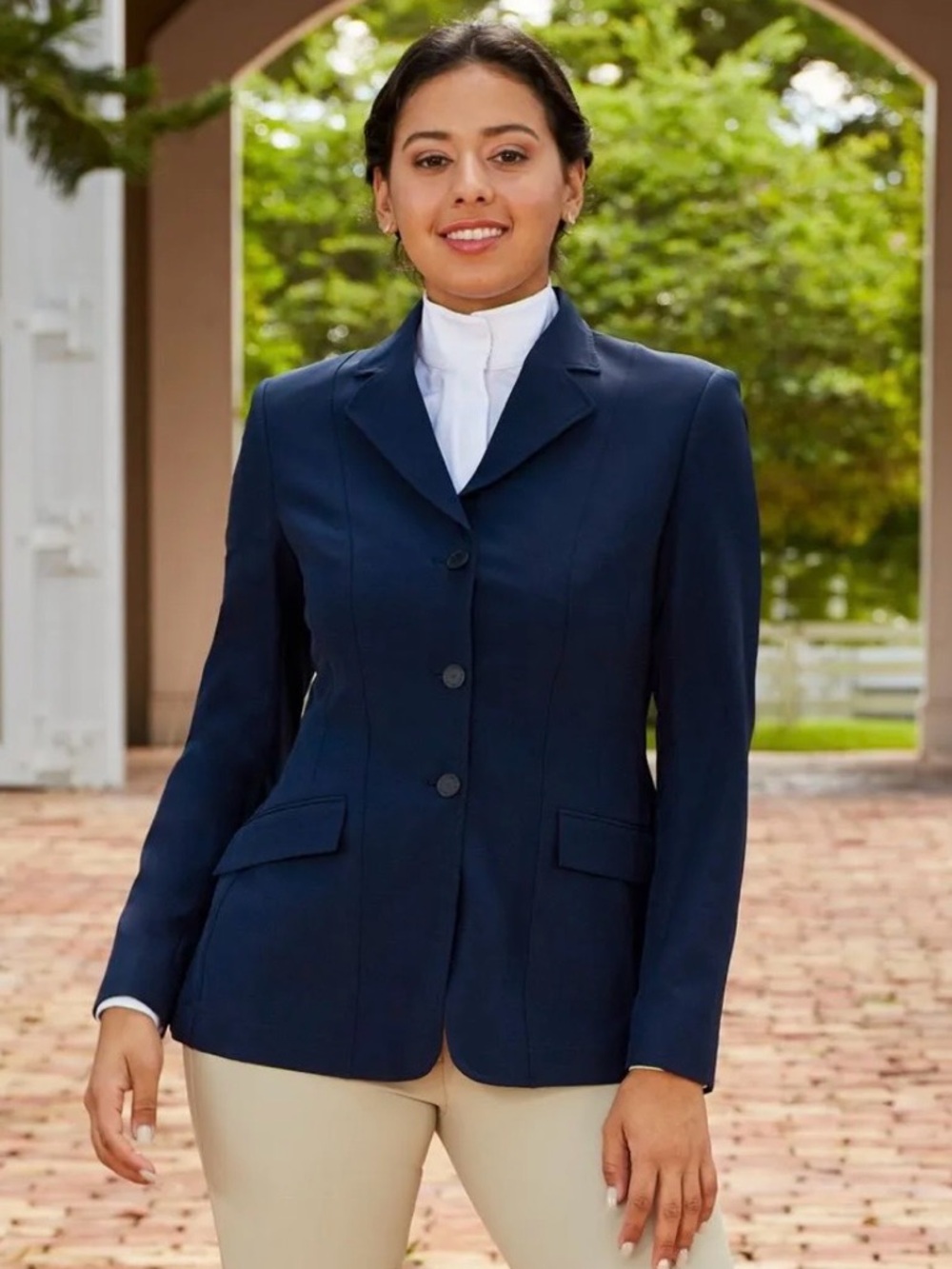 R.J. Classics Ladies Skylar Show Coat Size 0 Regular Navy Show Jacket